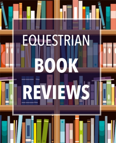 books on a shelf with "Equestrian Book Reviews"